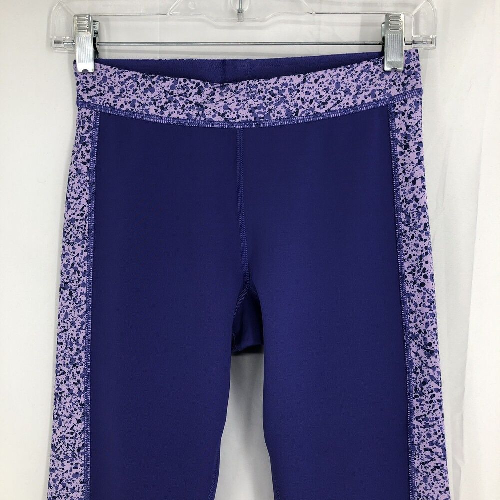 Adidas Techfit Climalite Purple Capri Terrazzo Leggings Small NWT